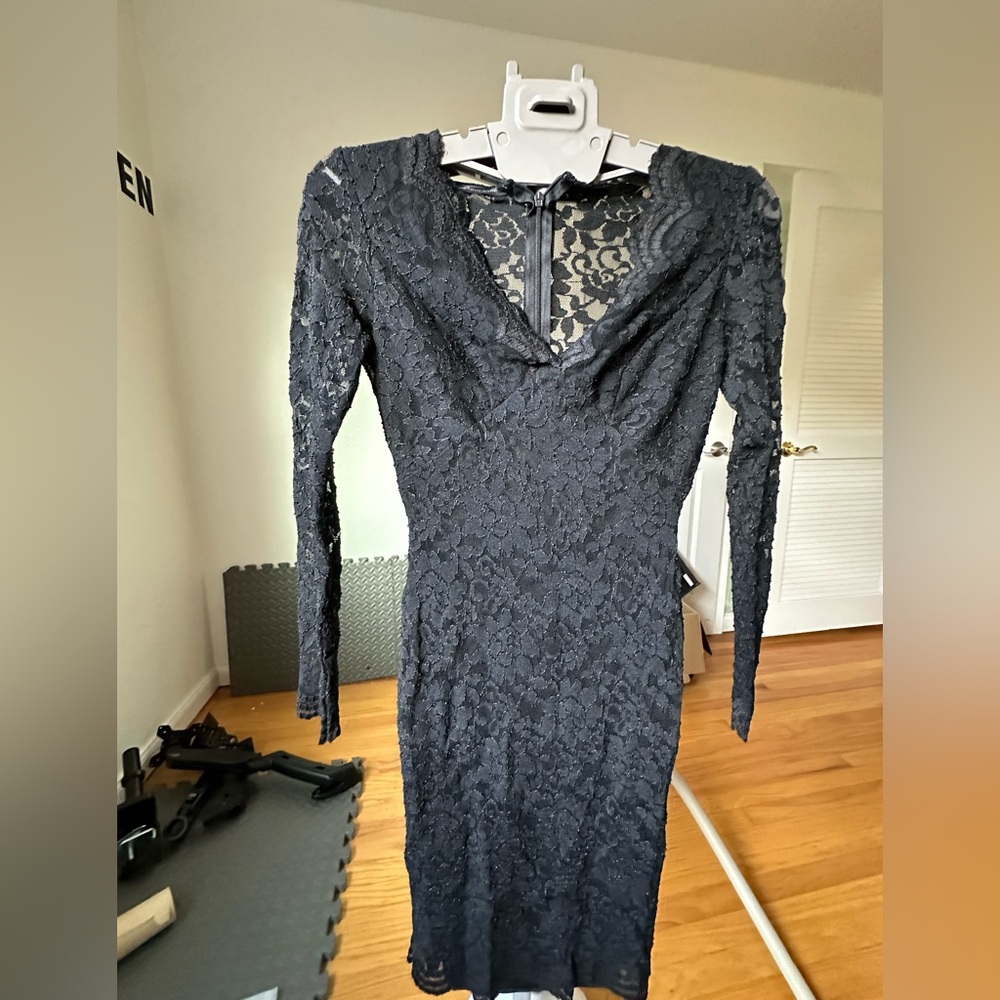 Elegant Black Lace Dress